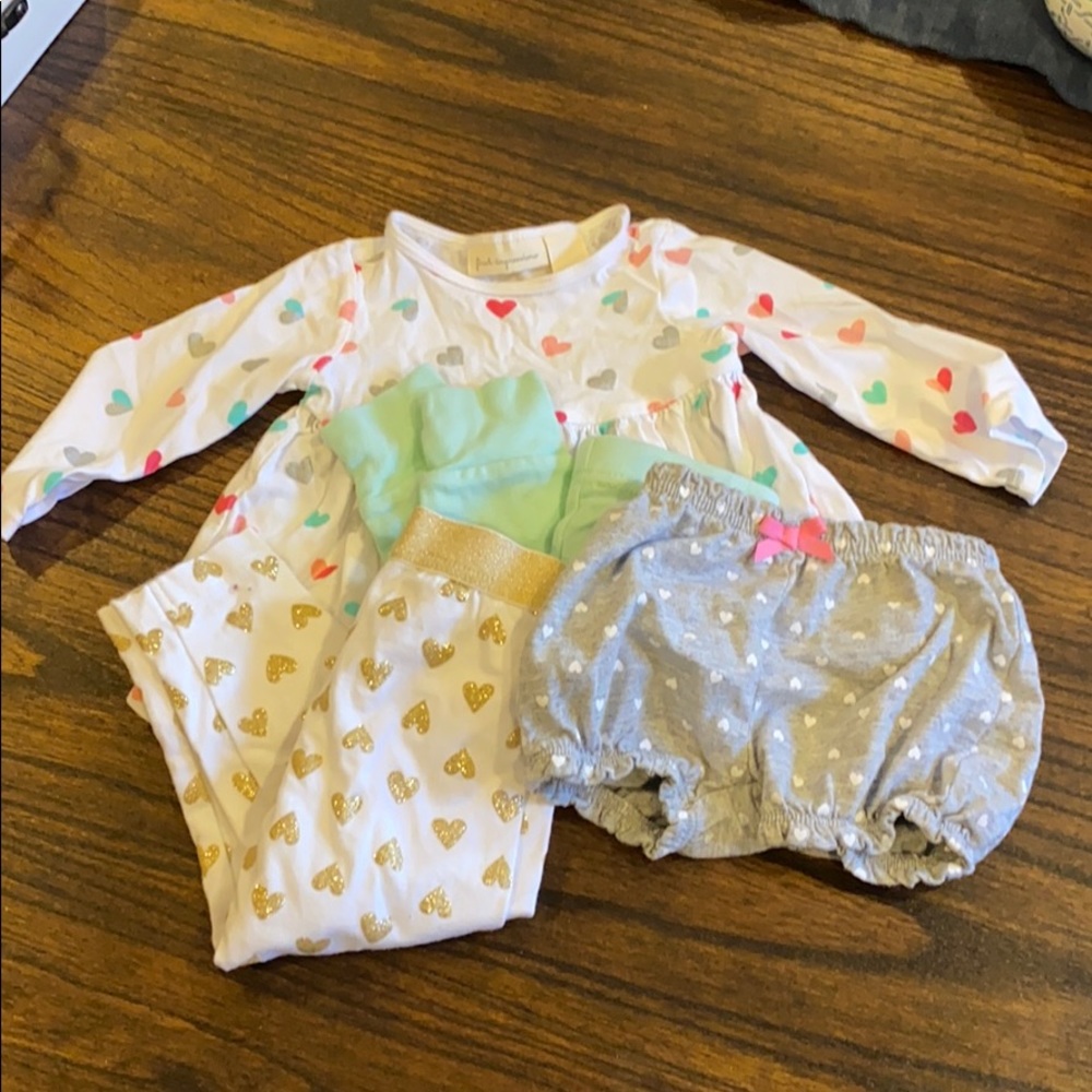 Baby Girl’s Shirt and Pants Set